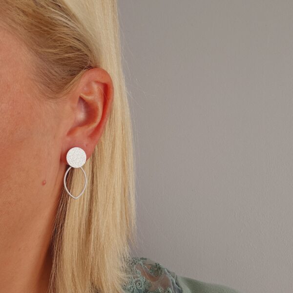 Ellips button - Silver