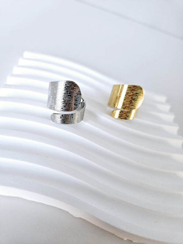 Ring Twisted Structure - Silver - Afbeelding 3