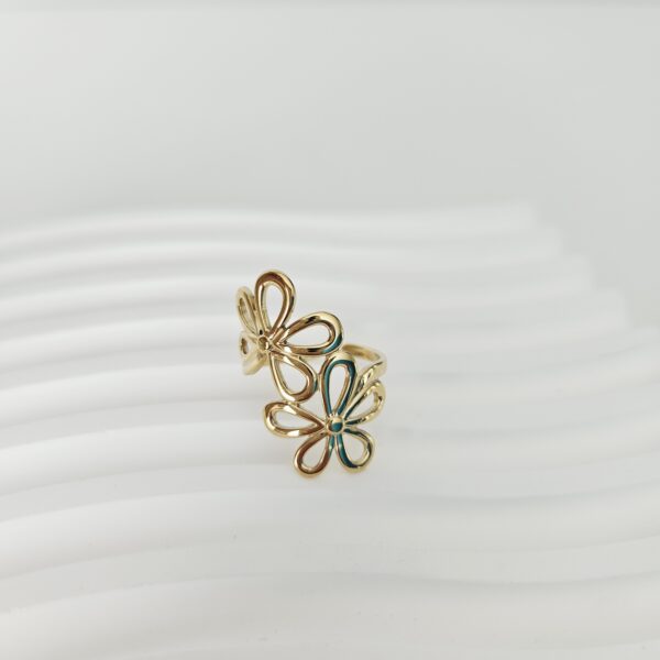 Ring Flowers - Gold